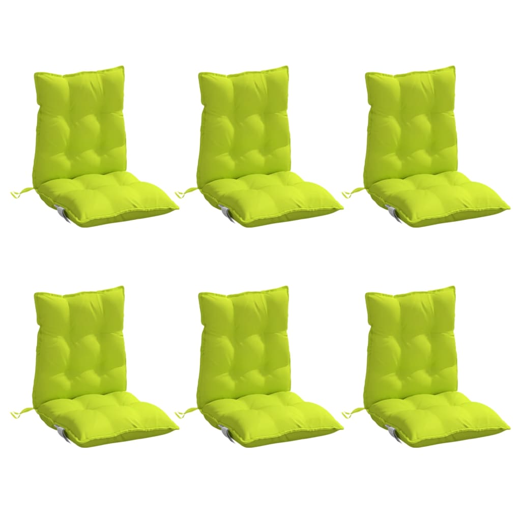Cuscini da sedia Vidaxl 6 pezzi Bassdow Fabric Oxford Green