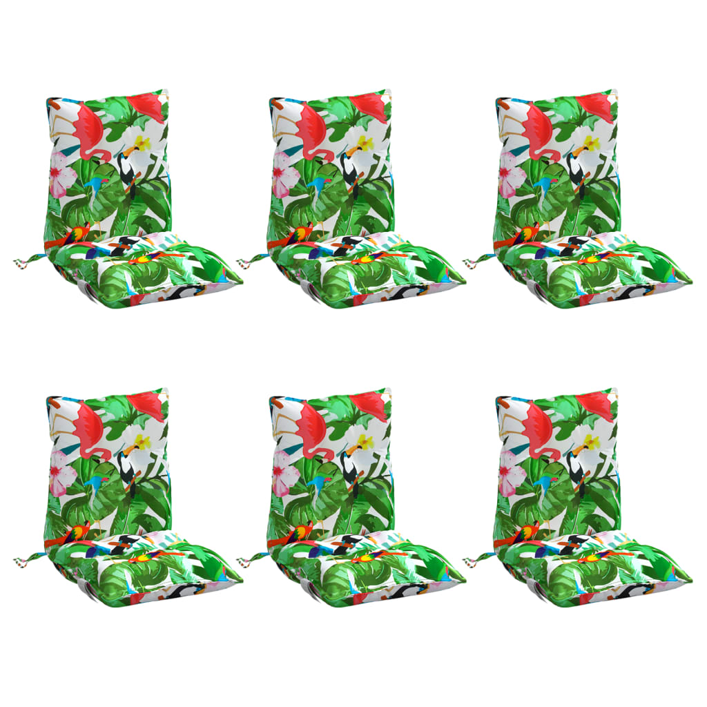 Cuscini di sedia Vidaxl 6 pezzi LODO TEANDO OXFORD Multi -colorato