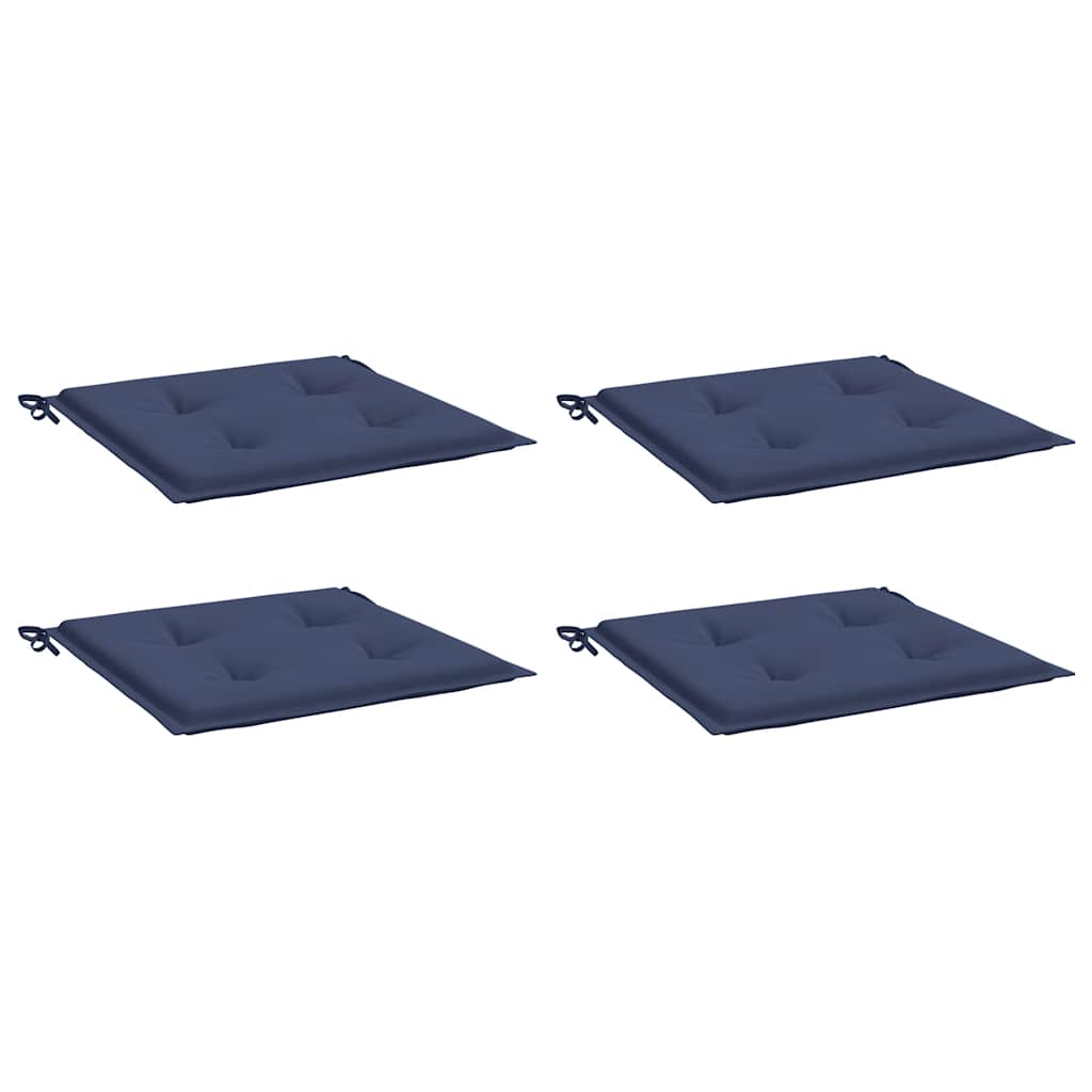 Cuscini da pallet Vidaxl 4 pezzi 40x40x3 cm tessuto oxford blu marino