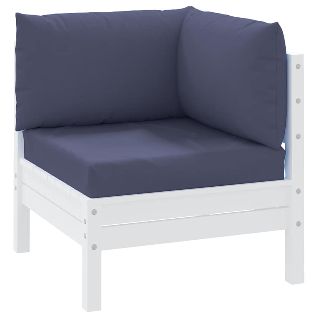 Cuscini da pallet Vidaxl 3 St Oxford Fabric Marineblauw