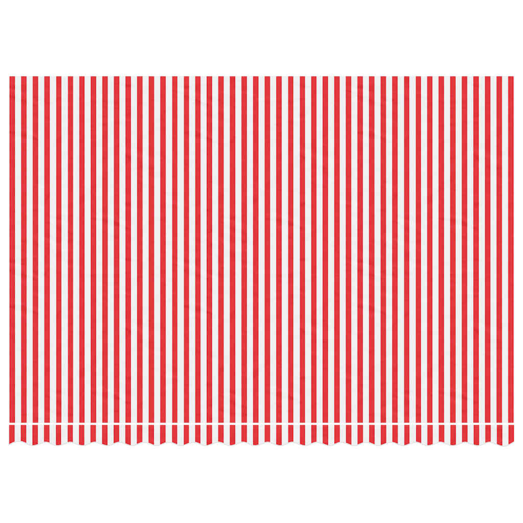 Tela de reemplazo de Vidaxl para Luifel rayado 4.5x3 m rojo y blanco