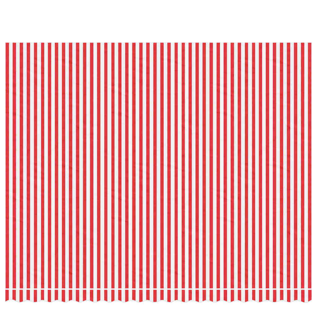 Panno sostitutivo Vidaxl per Luifel Striped 4,5x3,5 m rosso e bianco