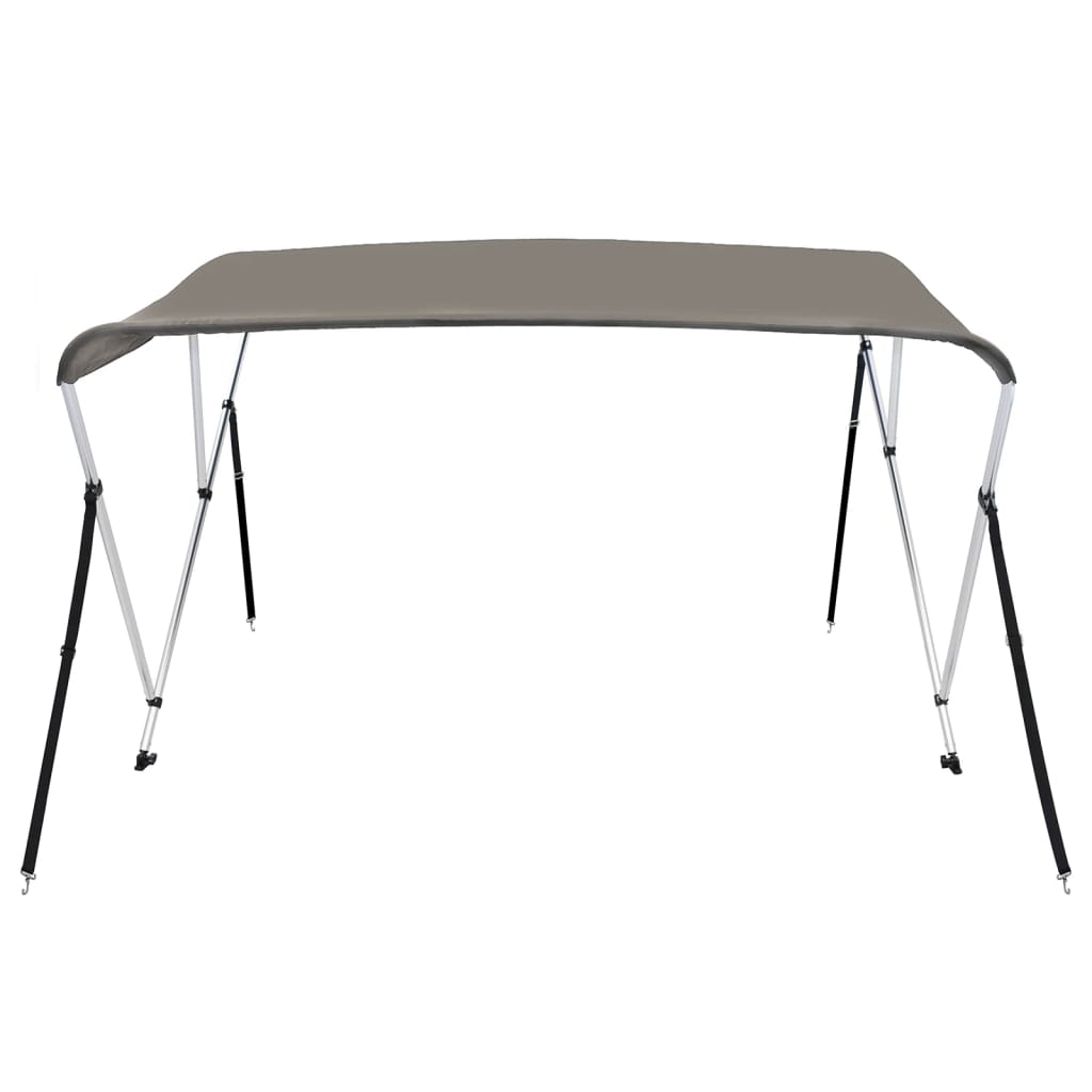 Vidaxl biminitop 3 arcos 183x196x137 cm gris