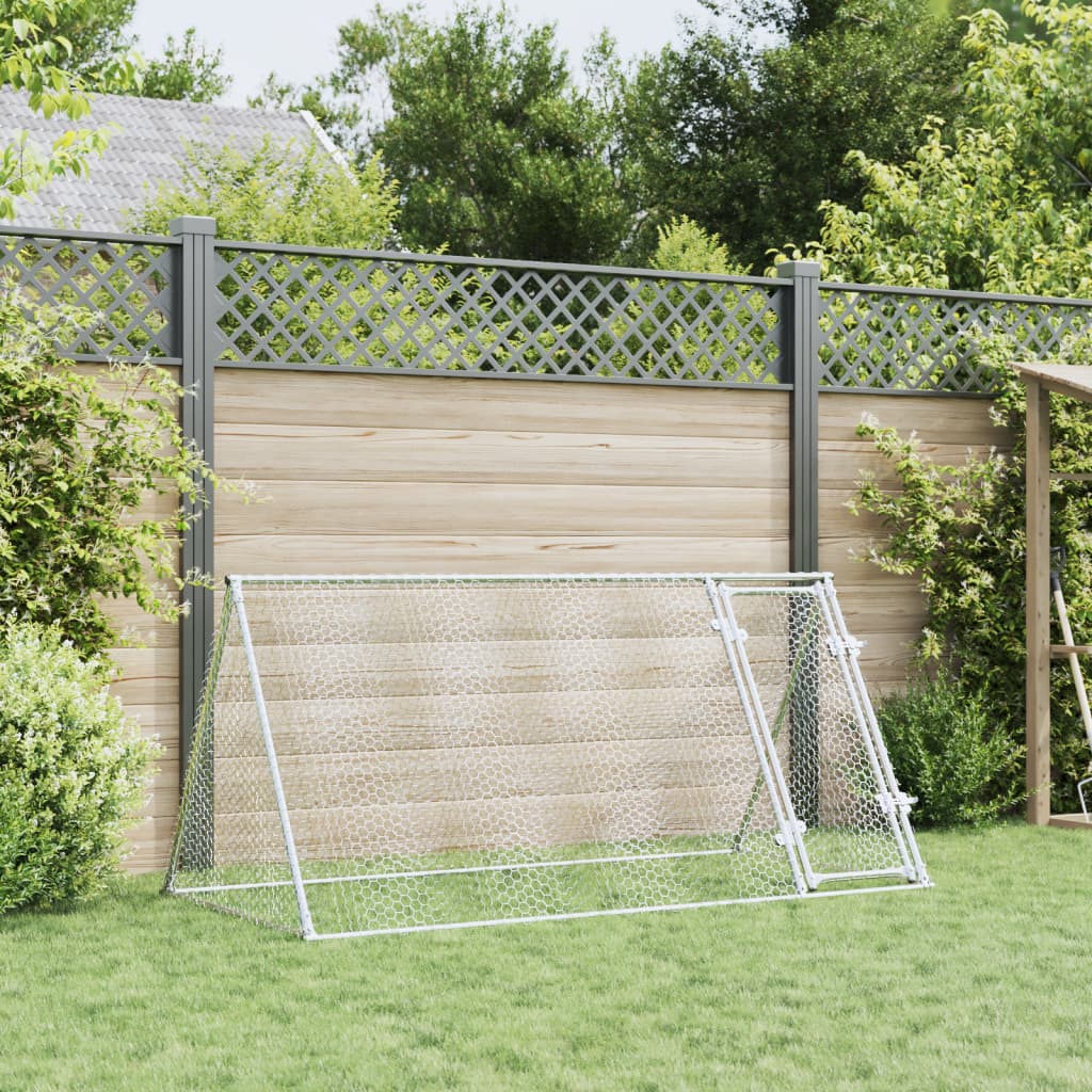 Vidaxl Chicken Coop 200x105x91 cm in acciaio zincato colorato