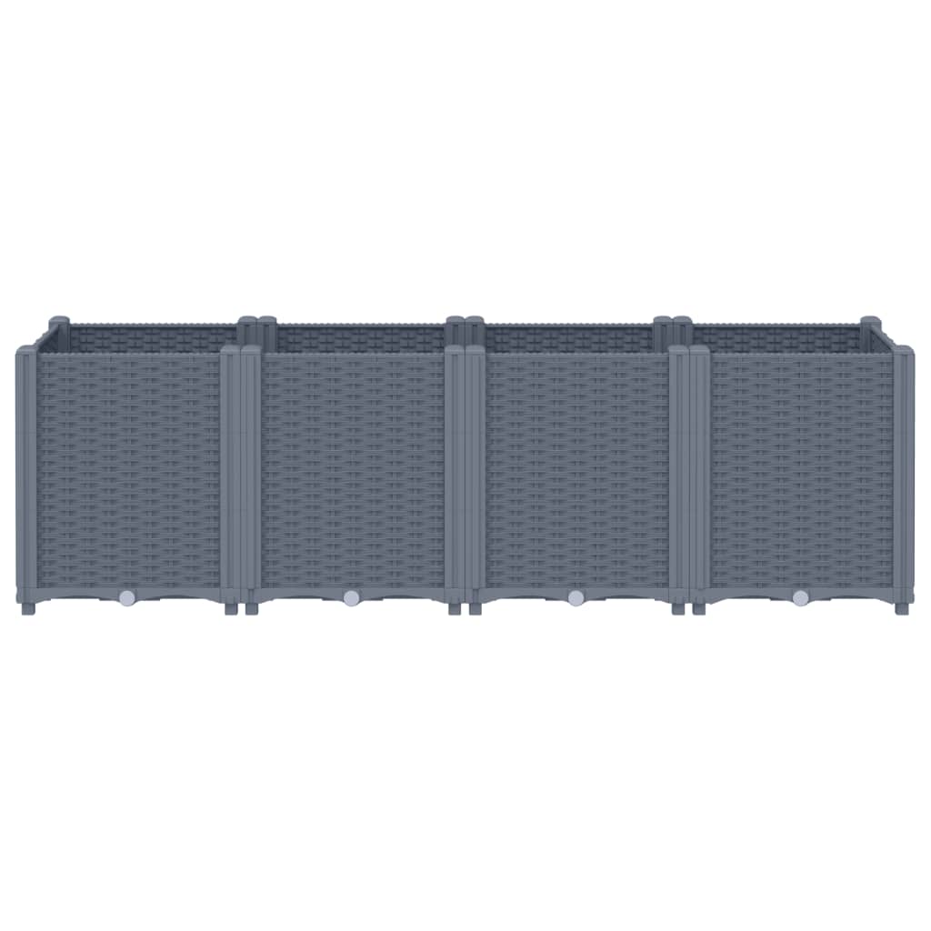 Vidaxl Planning Box 160x40x53 cm Polypropene Gray