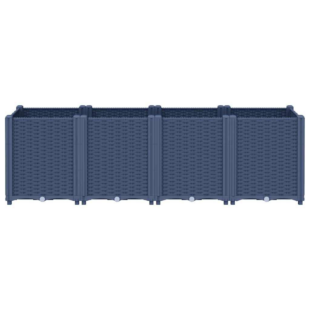 Vidaxl Planning Box 160x40x53 cm Polypropene Gray