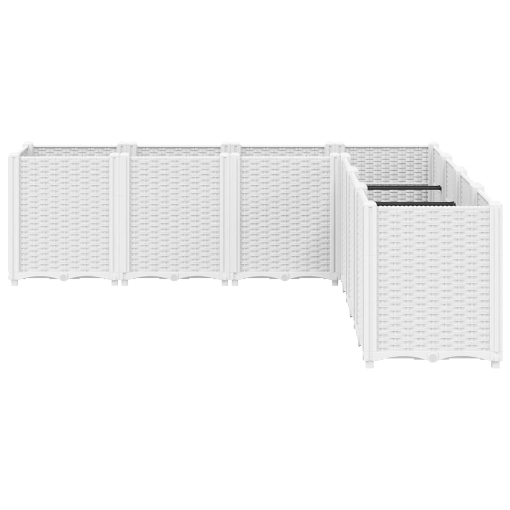 Vidaxx jardinera 160x160x53 cm polipropileno blanco
