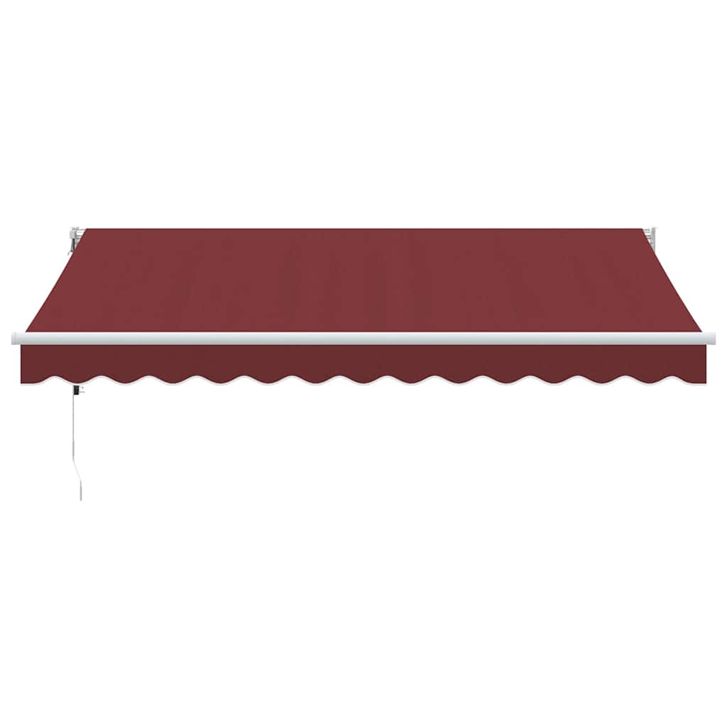 Tenda Vidaxx estensibile automaticamente 350x250 cm rosso bordeaux