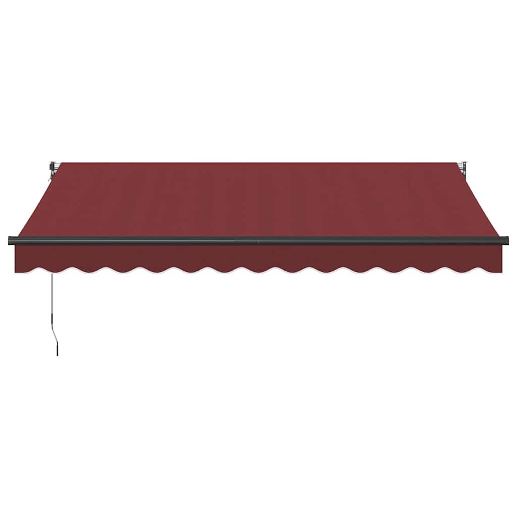 Tenda Vidaxx estensibile automaticamente 350x250 cm rosso bordeaux