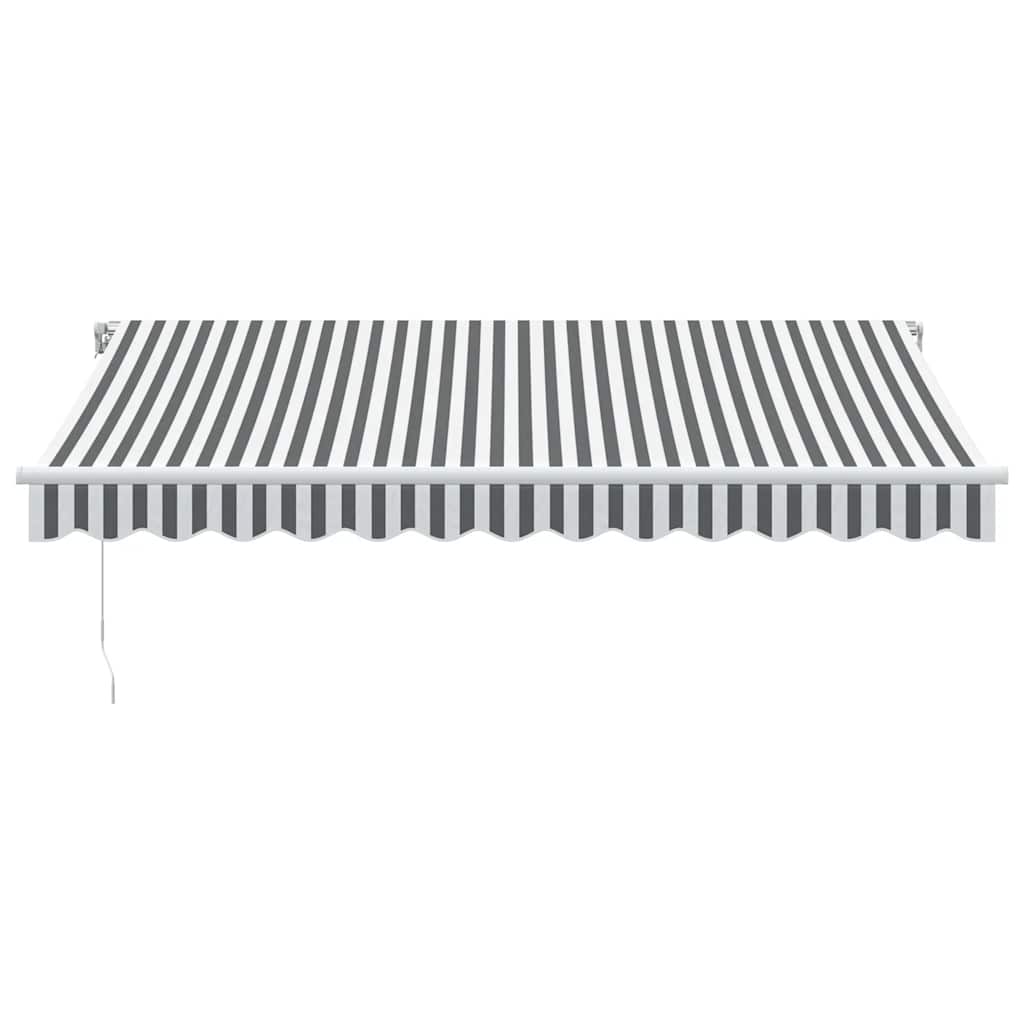 Tenda Vidaxx estensibile manualmente 350x250 cm antracite e bianco
