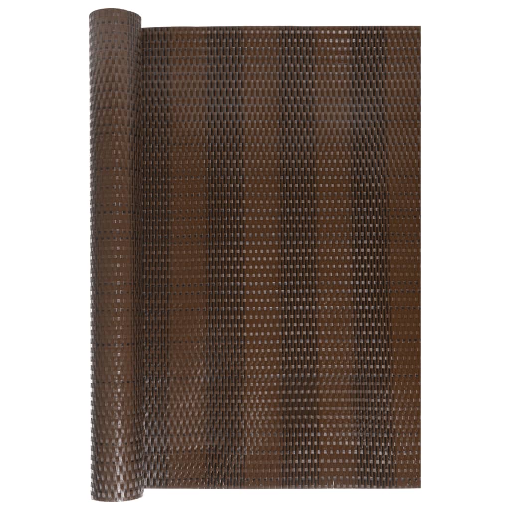 Vidaxl Balcony Screen 300x100 cm Poly Rattan Brown e Nero