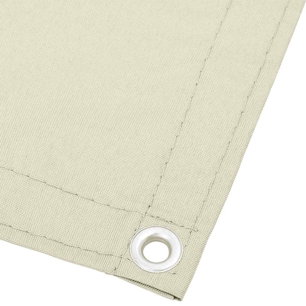 Vidaxl balkonscherm 120x700 cm 100% oxford polyester crèmekleurig