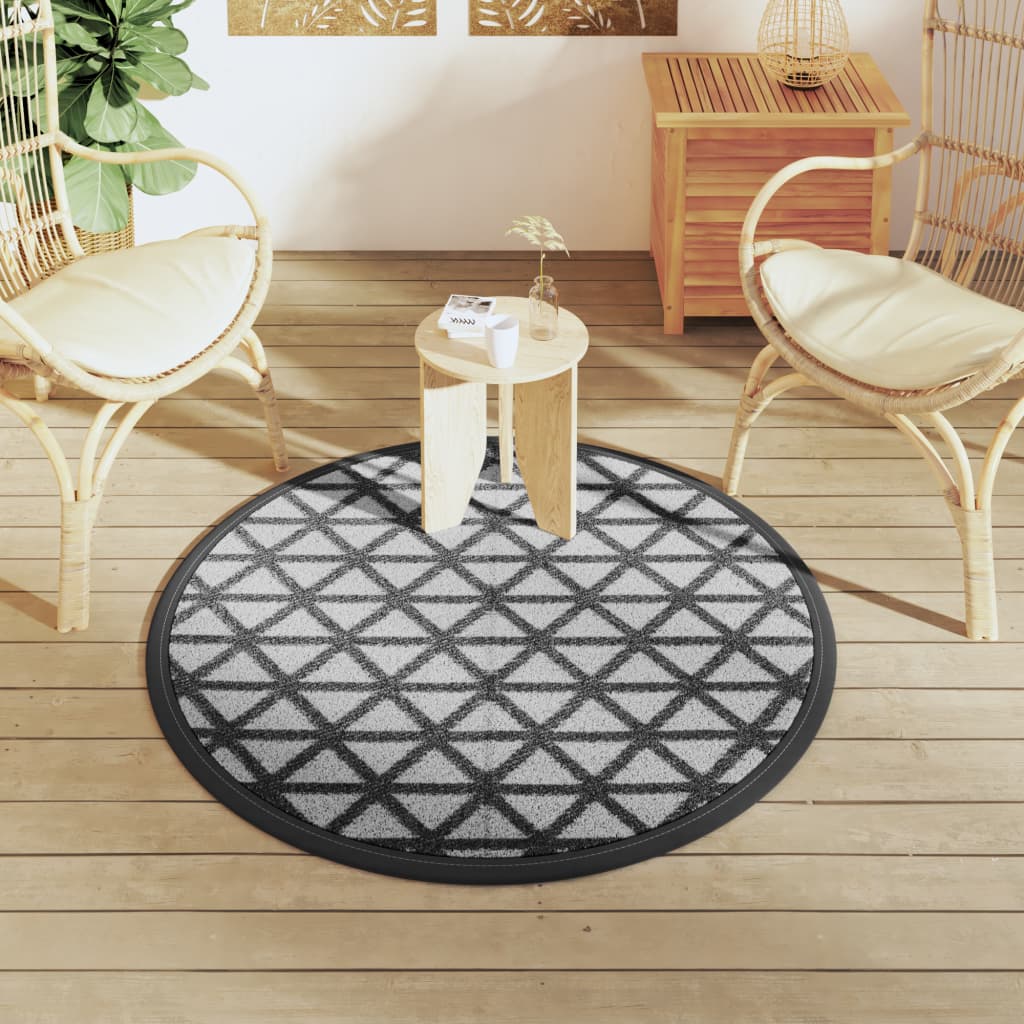 VIDAXL ESTERNO RAGGIO Ø120 cm Polypropene nero