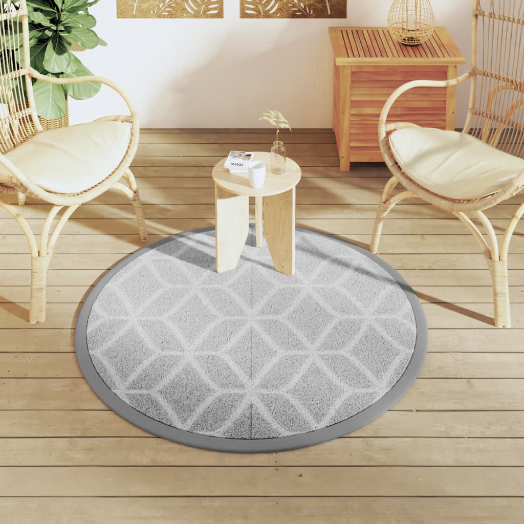 VIDAXL ESTERNO RAGGIO Ø120 cm Polypropene Grigio