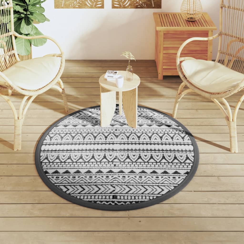 VIDAXL ESTERNO RAGGIO Ø 120 cm Polypropene Nero