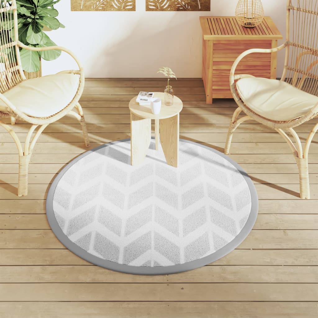 VIDAXL ESTERNO RAGGIO Ø120 cm Polypropene Grigio