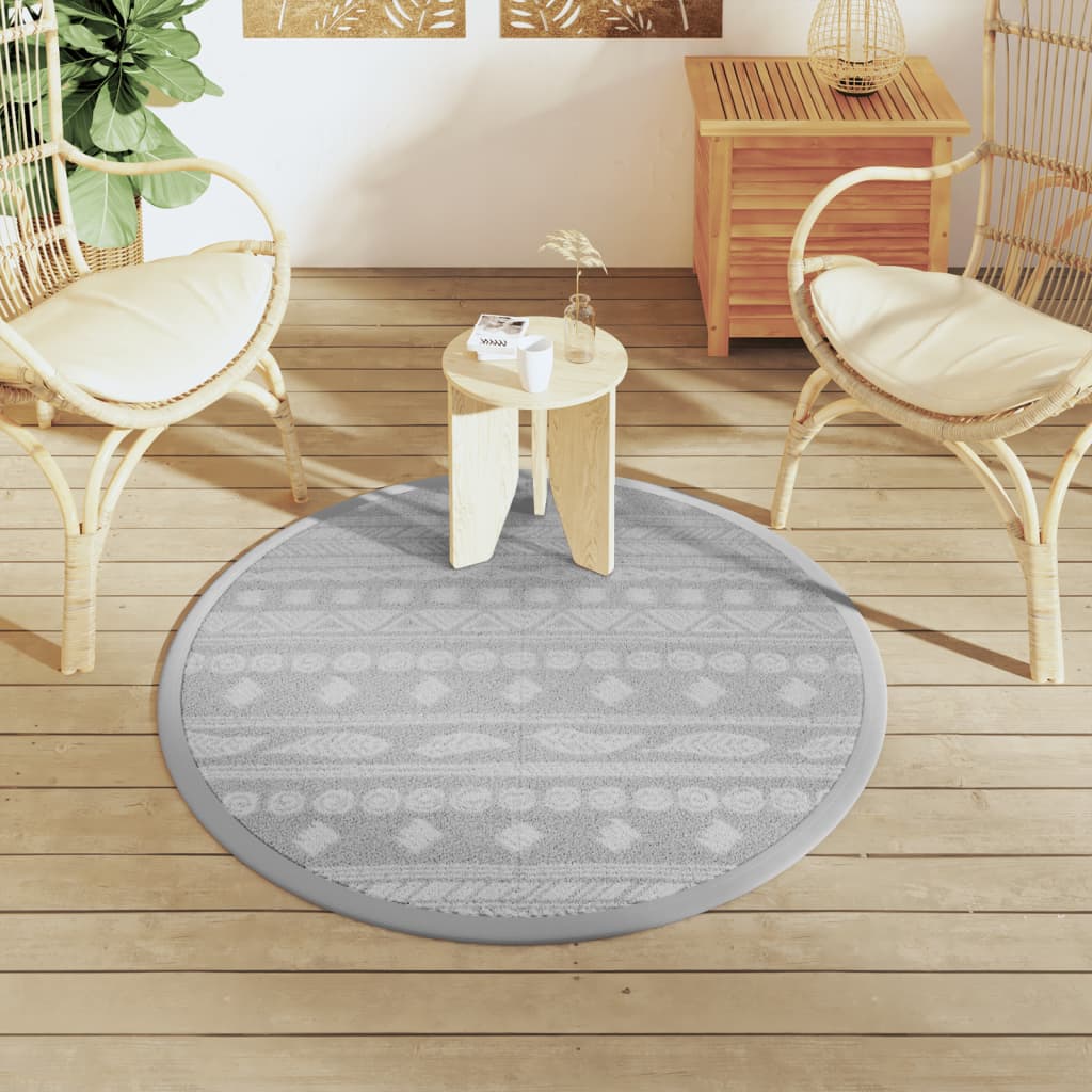 VIDAXL ESTERNO RAGGIO Ø120 cm Polypropene Grigio