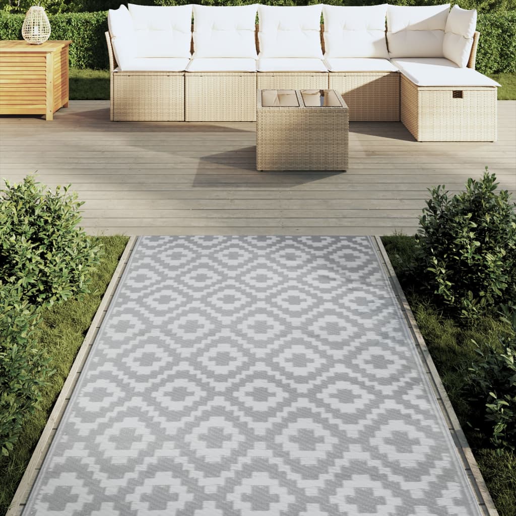 Tappeto da esterno Vidaxx Arakil 120x180 cm pp grigio