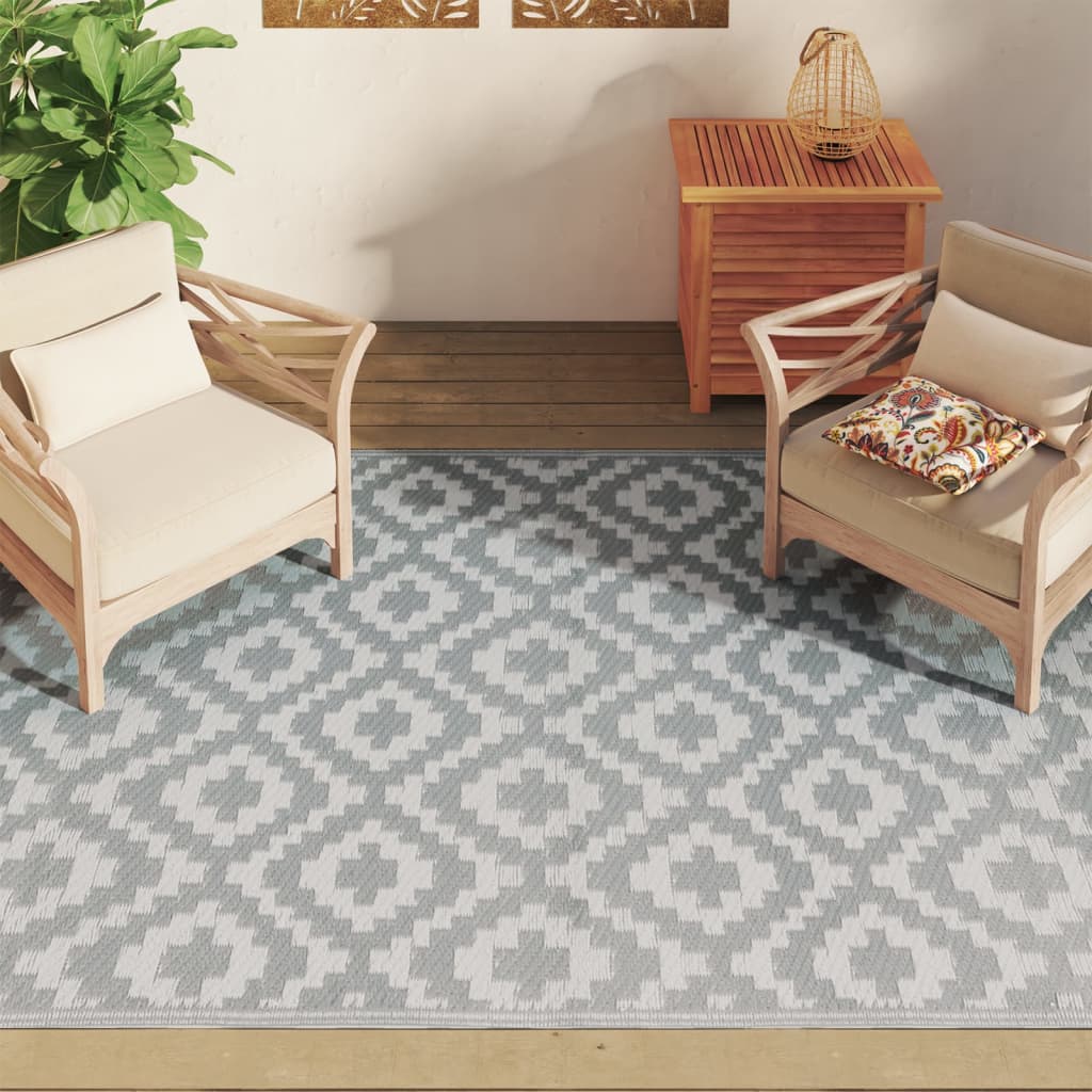 Tappeto da esterno Vidaxx Arakil 160x230 cm pp grigio