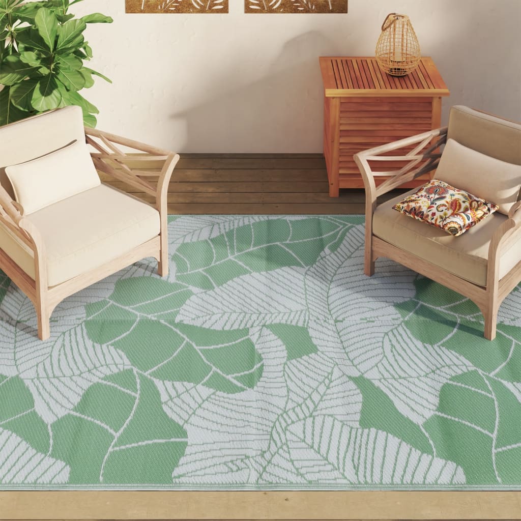 Vidaxl Outside Rug 160x230 cm de polipropeno verde