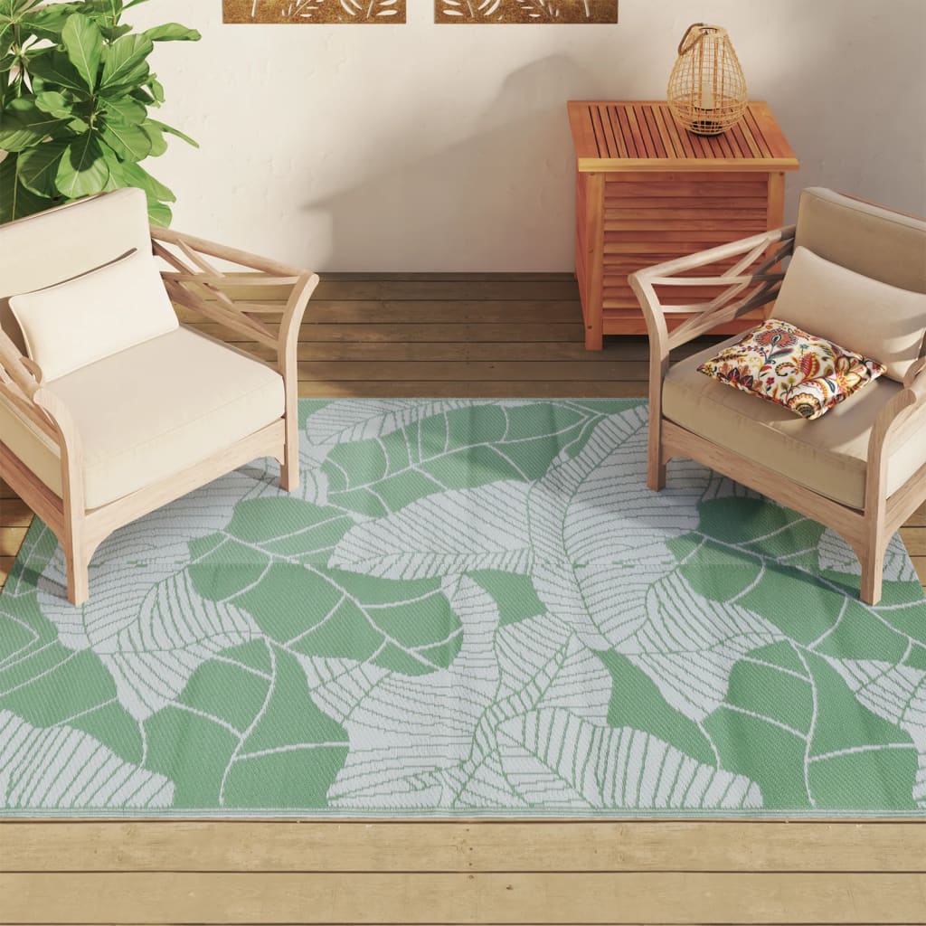 Vidaxl Outside Rug 140x200 cm Polypropene Green