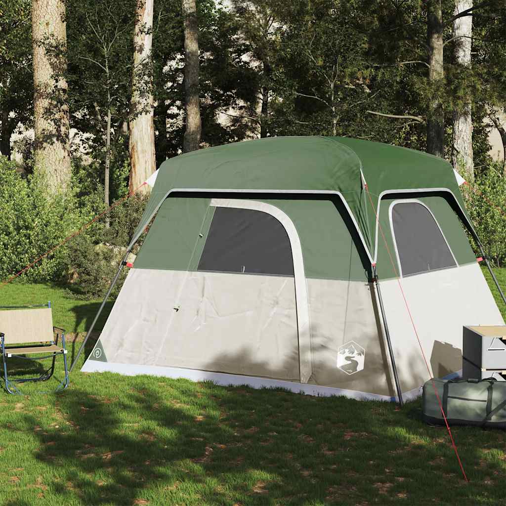 Vidaxl Tent 4 persone impermeabile verde