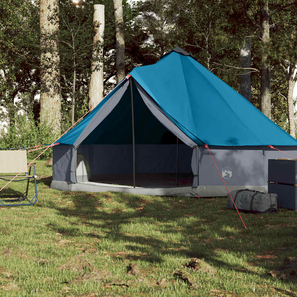Tenda VidaXL teepee per 6 persone impermeabile blu