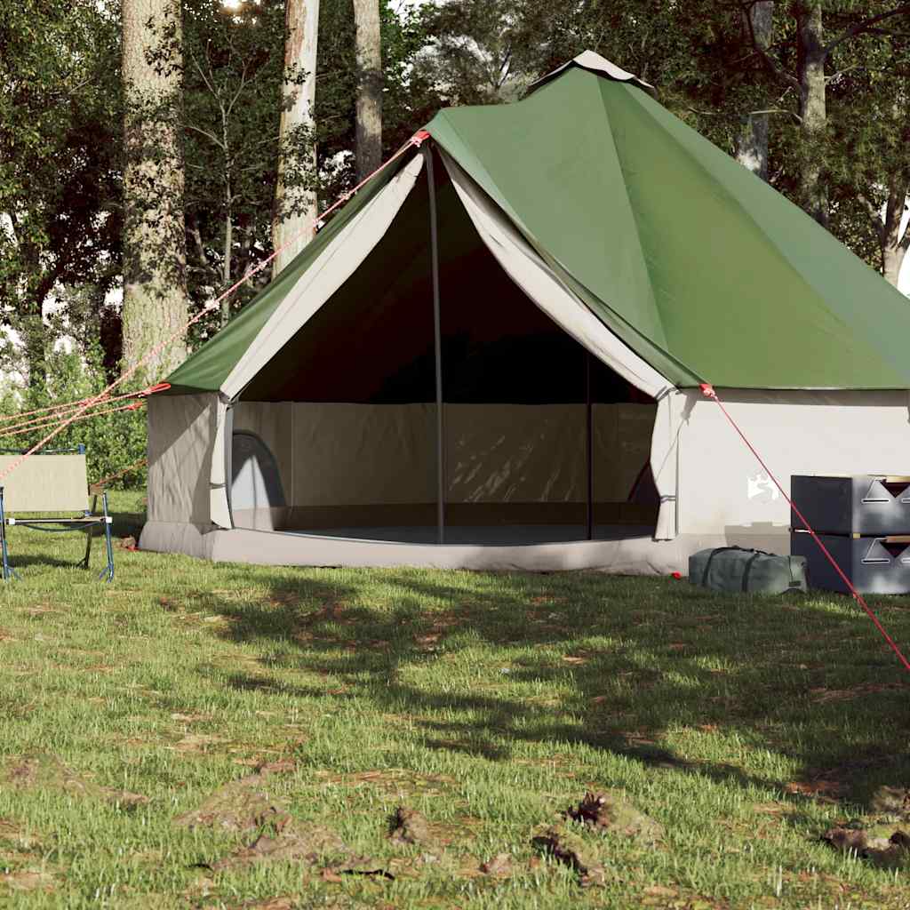 Tenda tipi VidaXL per 8 persone verde impermeabile