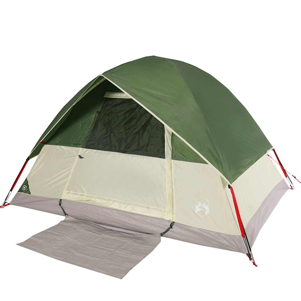Vidaxl Dome Tent Green impermeabile per 4 persone