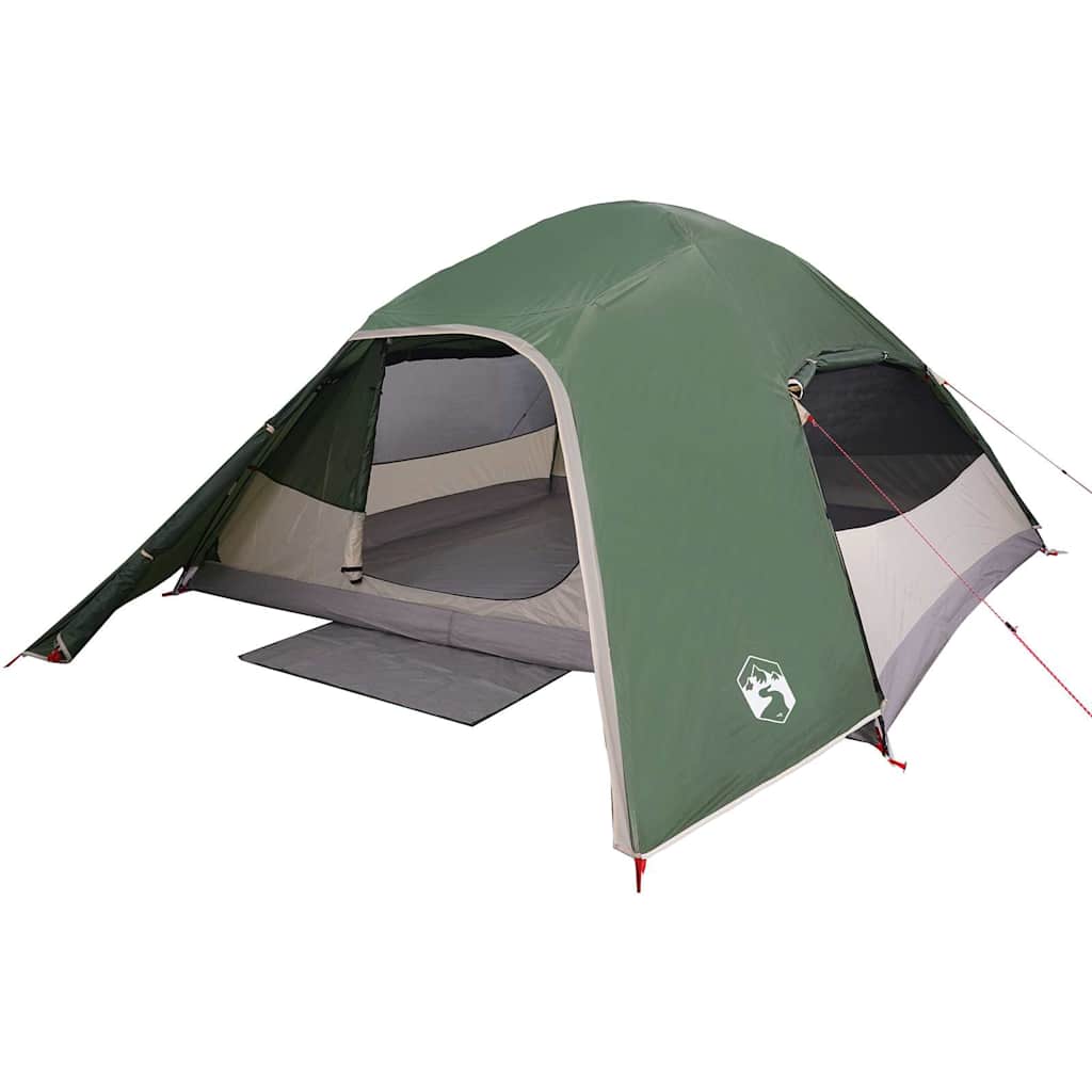 Vidaxl Dome Tent Green impermeabile per 4 persone