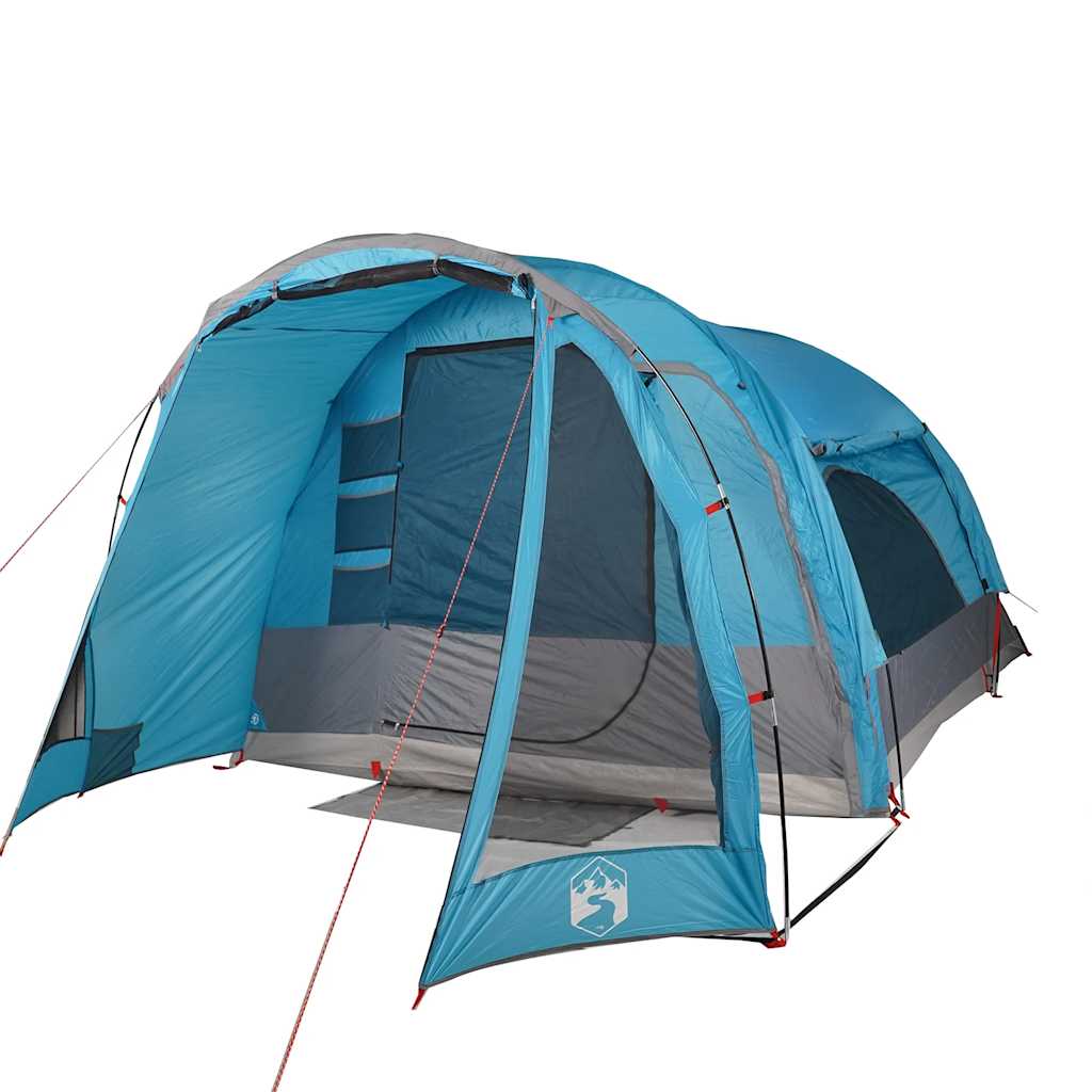 Vidaxl Camping Tent Blue impermeable de 6 personas
