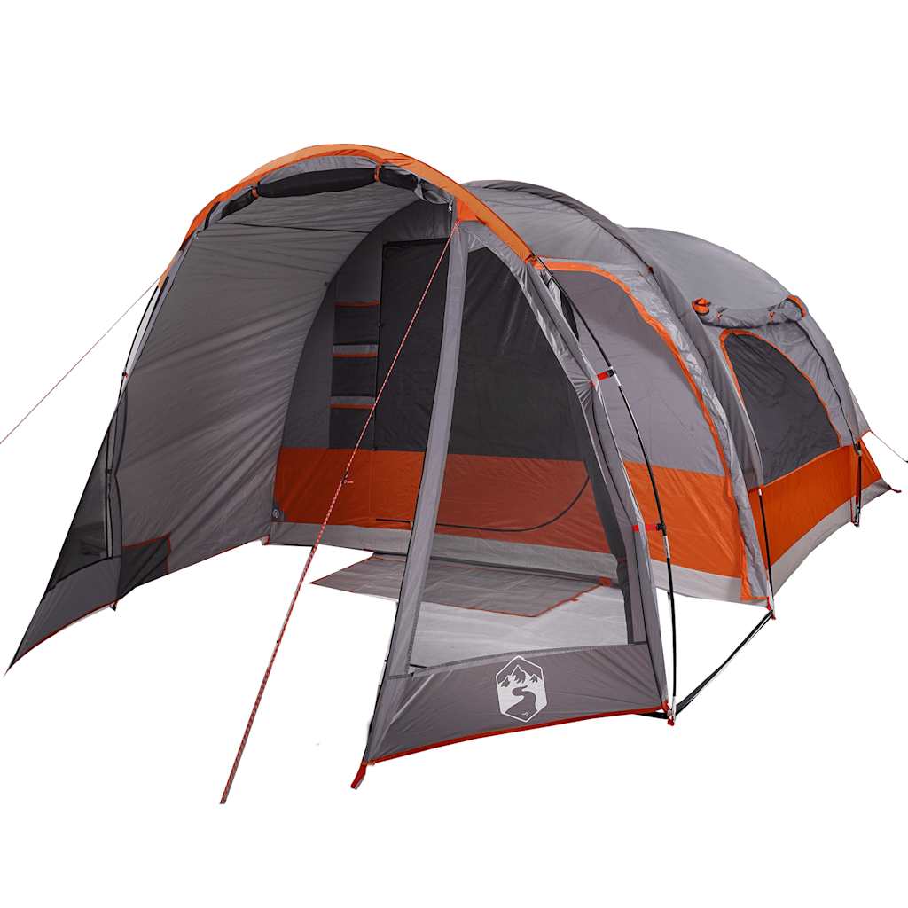 Tenda da campeggio VidaXL 6 persone impermeabile grigia