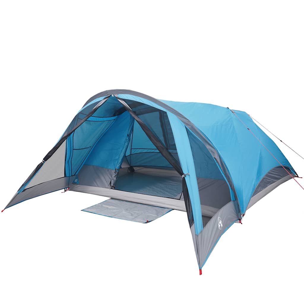 Tenda familiare VidaXL per 6 persone impermeabile blu