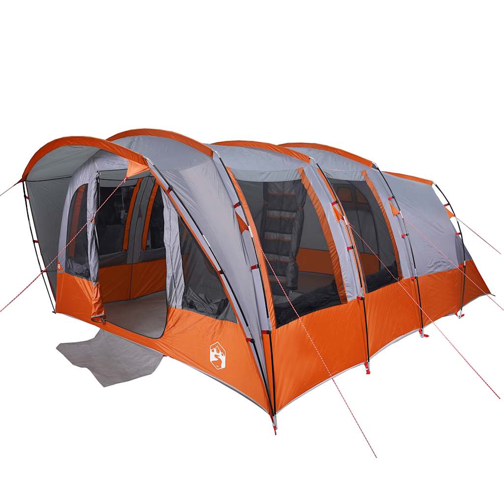 Tienda túnel VidaXL 8 personas impermeable gris