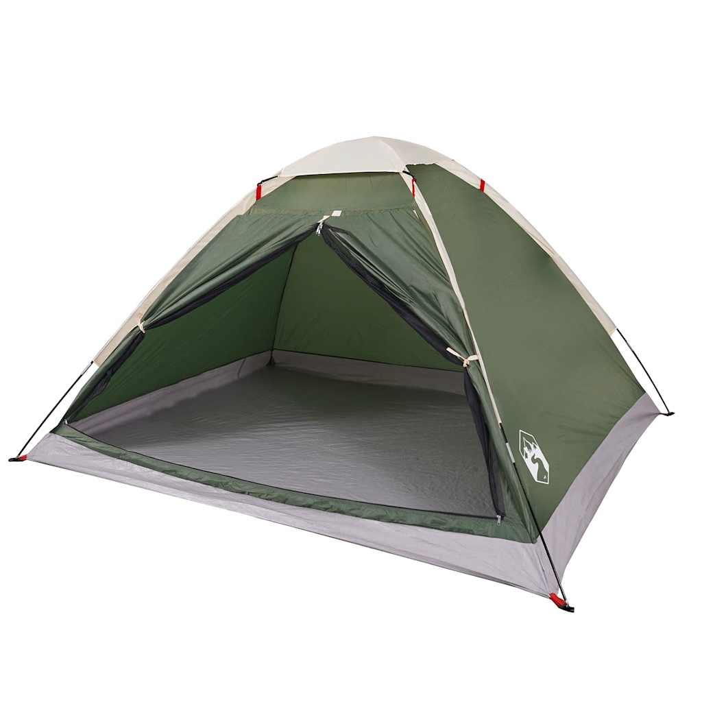 Vidaxl Dome Tent Green impermeabile per 4 persone