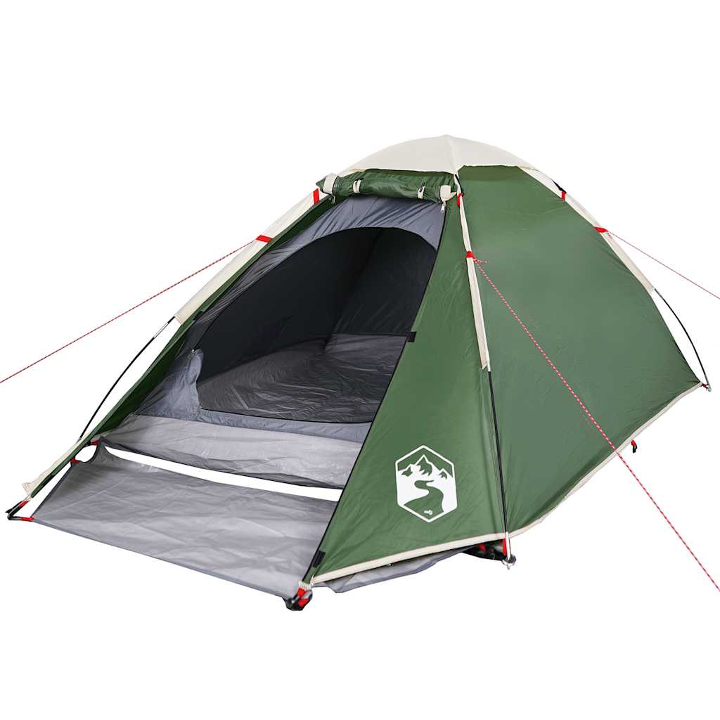 Vidaxl Dome Tent Green impermeabile per 4 persone
