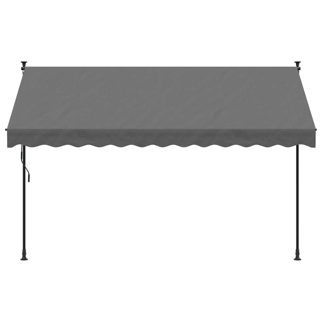 Tenda da sole estensibile Vidaxx 300x150 cm tessuto e acciaio antracite