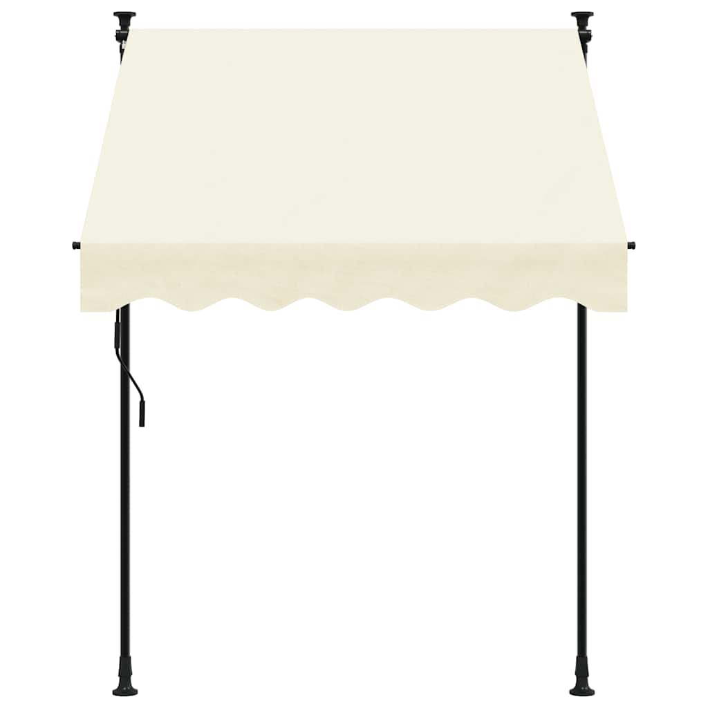 Vidaxl Laifel estendibile 150x150 cm tessuto e crema in acciaio