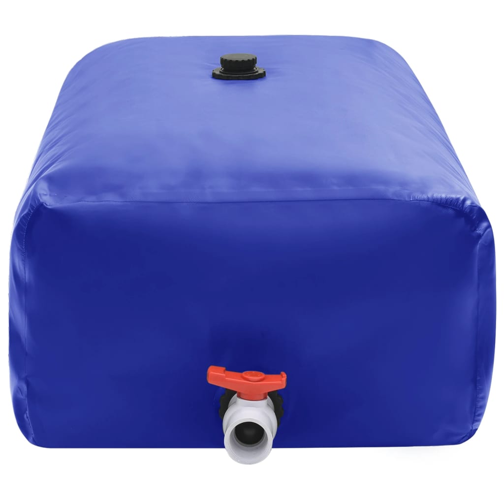 Serbatoio acqua VidaXL con rubinetto pieghevole in PVC da 500 l