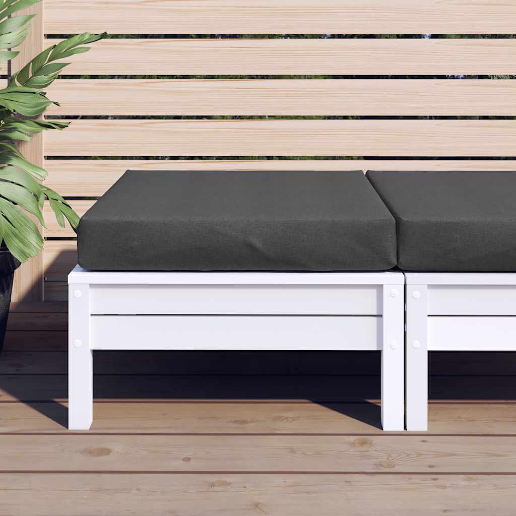 Vidaxl Pallet Cuscino 60x60x10 cm tessuto misto antracite