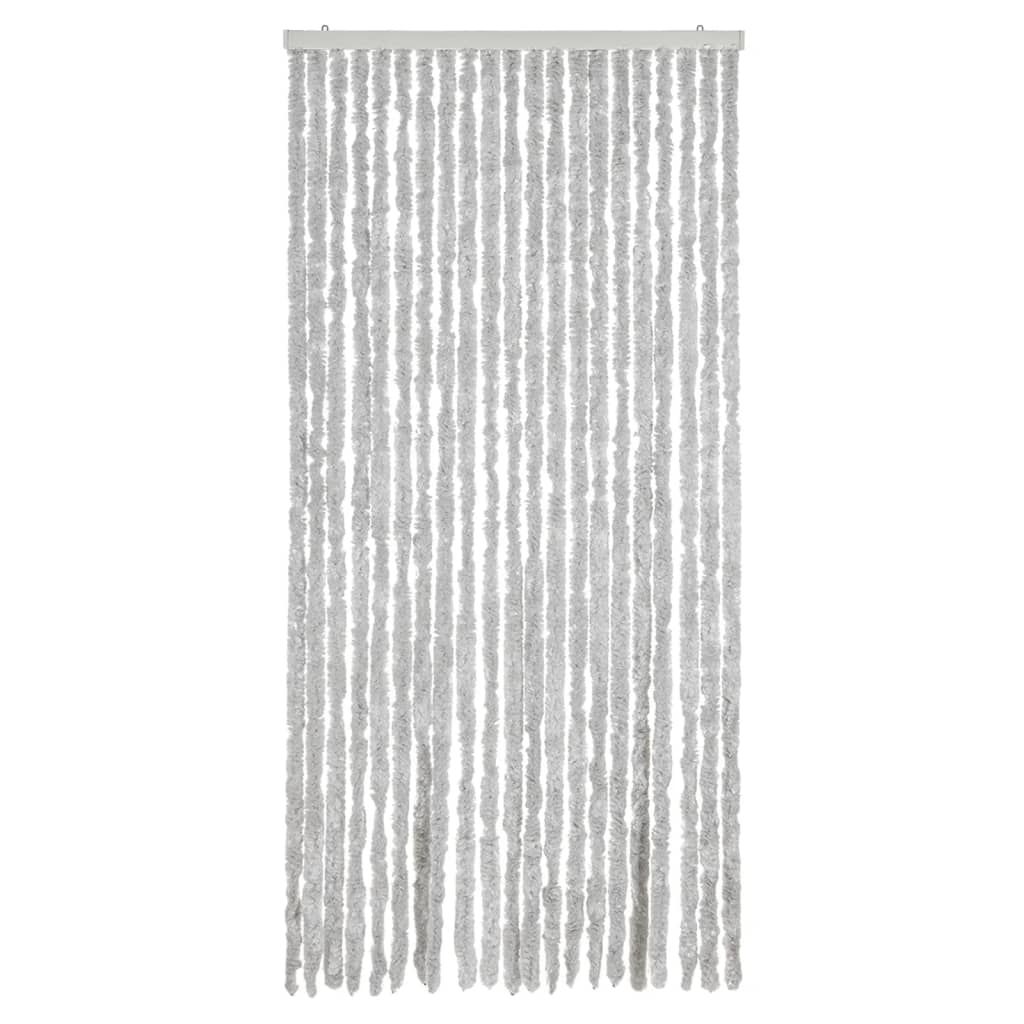 Vidaxl Fly Curtain 90x220 cm Chenille grigio