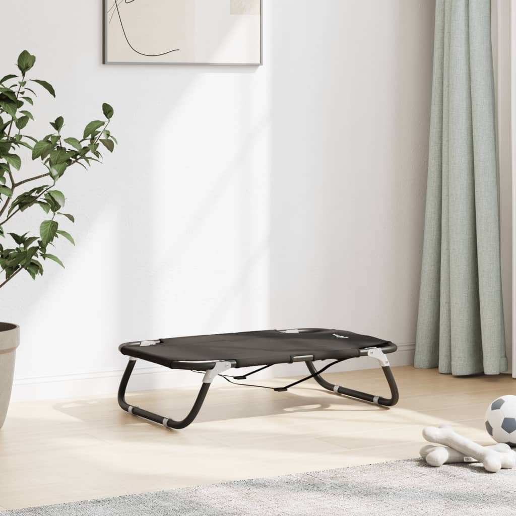 Vidaxl Cesta de perros Plegable Oxford Fabric and Steel Antracita -Colorado