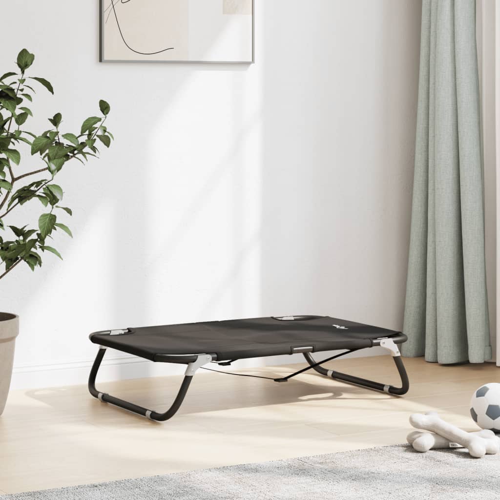 Vidaxl Cesta de perros Plegable Oxford Fabric and Steel Antracita -Colorado