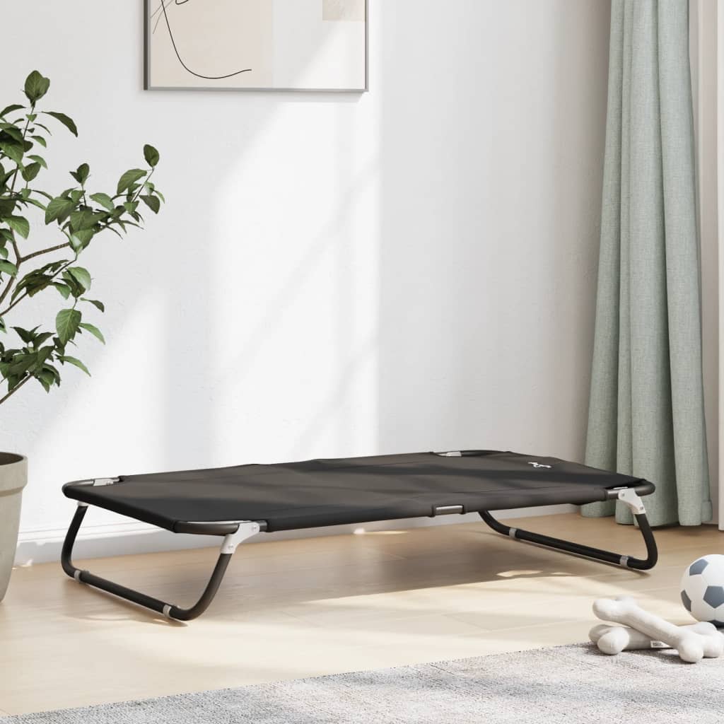 Vidaxl Cesta de perros Plegable Oxford Fabric and Steel Antracita -Colorado