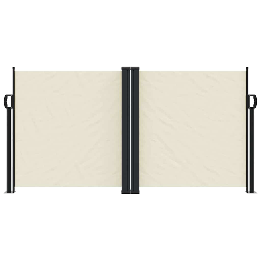 Vidaxl windscherm uittrekbaar 120x1200 cm crèmekleurig