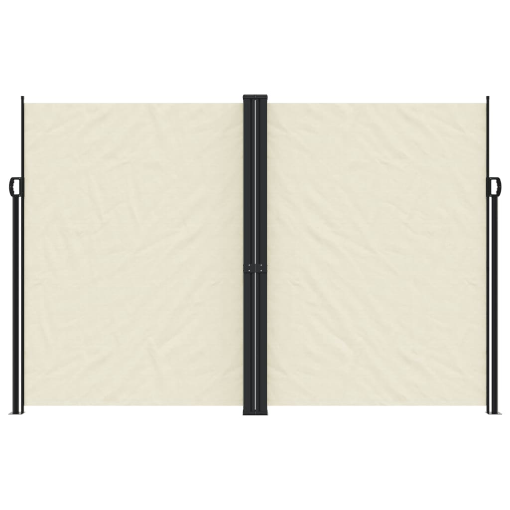Vidaxl tuinscherm uittrekbaar 220x1200 cm crèmekleurig