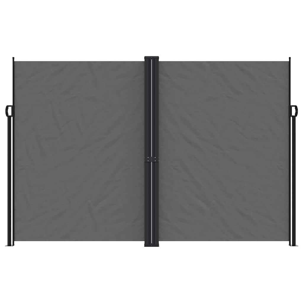Schermo del giardino Vidaxl estendibile 220x1200 cm antracite