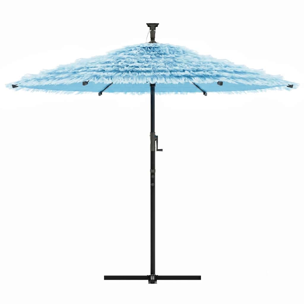 Parasol Vidaxl con poste de acero 290x290x238 cm azul