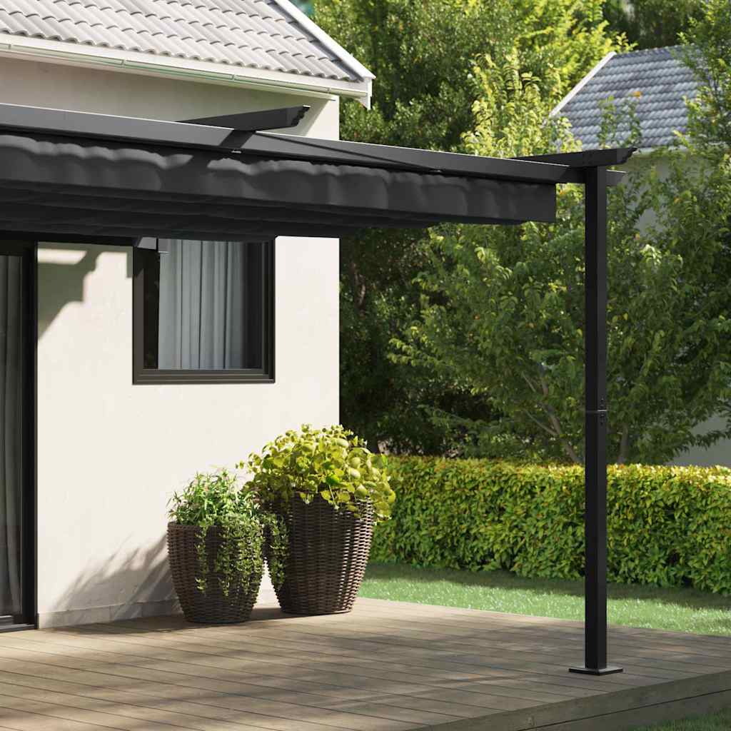 Vidaxl prieel antraciet 400 x 300 x 200 cm polyester