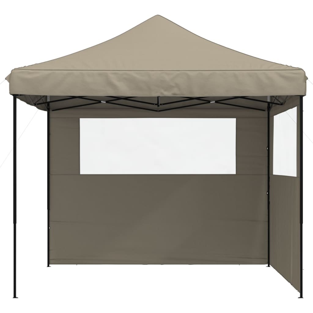 Tienda de campaña plegable para fiestas Vidaxx con 2 paredes laterales color topo